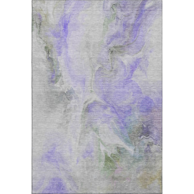 Premium Machine Washable Slesnick AMF1679 Abstract Rug