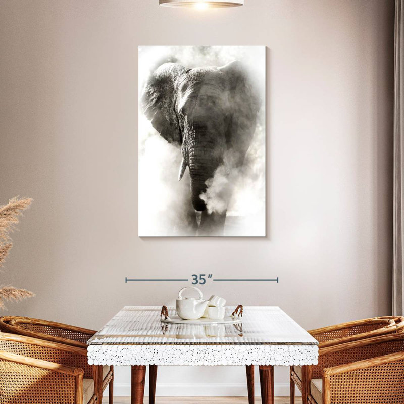 Brampt Dusty African Elephant, 45" H x 30" W