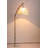 Zen-style metal fabric marble floor lamp