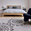 Tapis à motif géométrique en laine à motif géométrique touffeté à la main gris, crème et noir Ailey Authentic-329720441