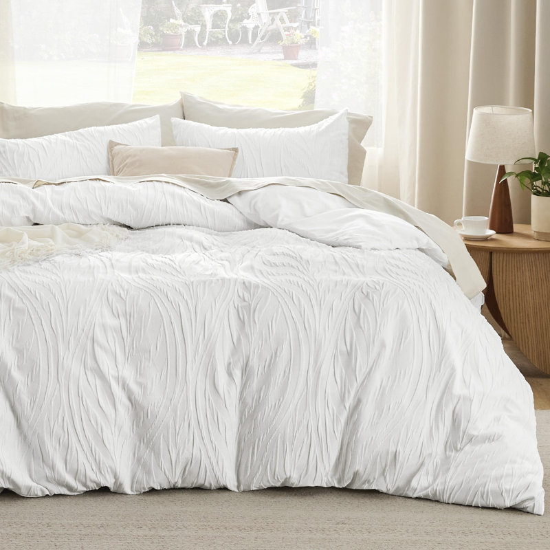 Housse de couette Literie Boho, Housse de couette pour très grand lit et 2 taies 