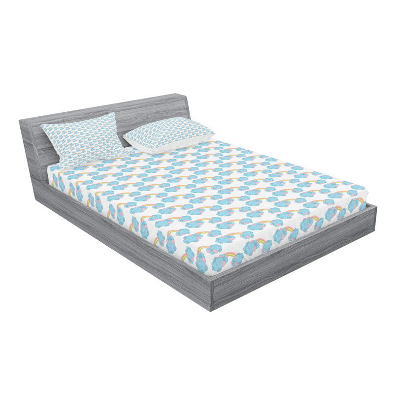 Microfiber Sheet Set, Queen Sheet Set with Fitted Sheet