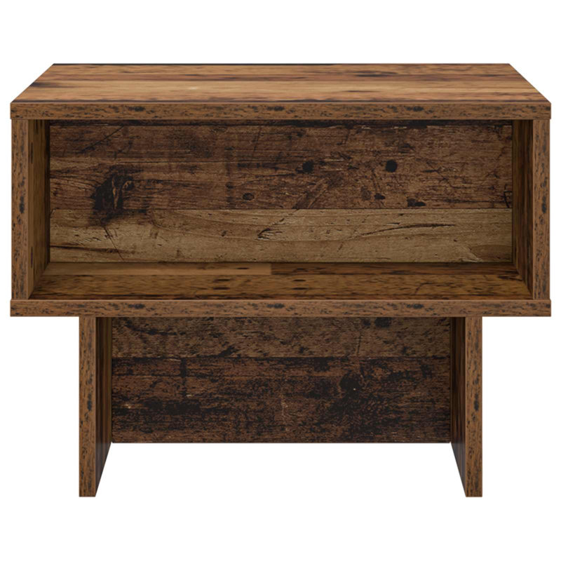 Coffee Table with Storage, 35cm. H x 48cm. L x 46cm. W, Old Wood