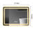 Bathroom Led Lighted Mirror - Fog Switch, Smooth Surface, Long Lasting Performance, Aluminium Coating, Long-Term Stability