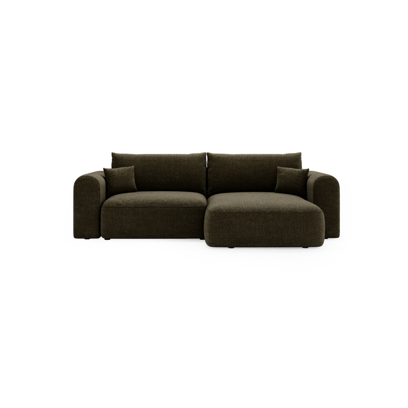 3 Seater Corner Sofa , Left Hand Facing, Black
