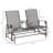 Outdoor Glider Bench With Centre Table