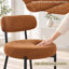 Table de salle à manger rectangulaire en bois Alyria de 63 po avec 6 chaises de salle à manger en cuir bouclé Sherpa-1463912055-1463912072-1463912079