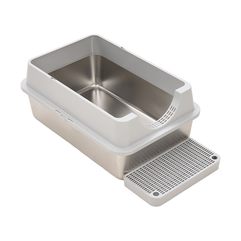 Polyethylene Plastic Enclosed Litter Box with Scoop