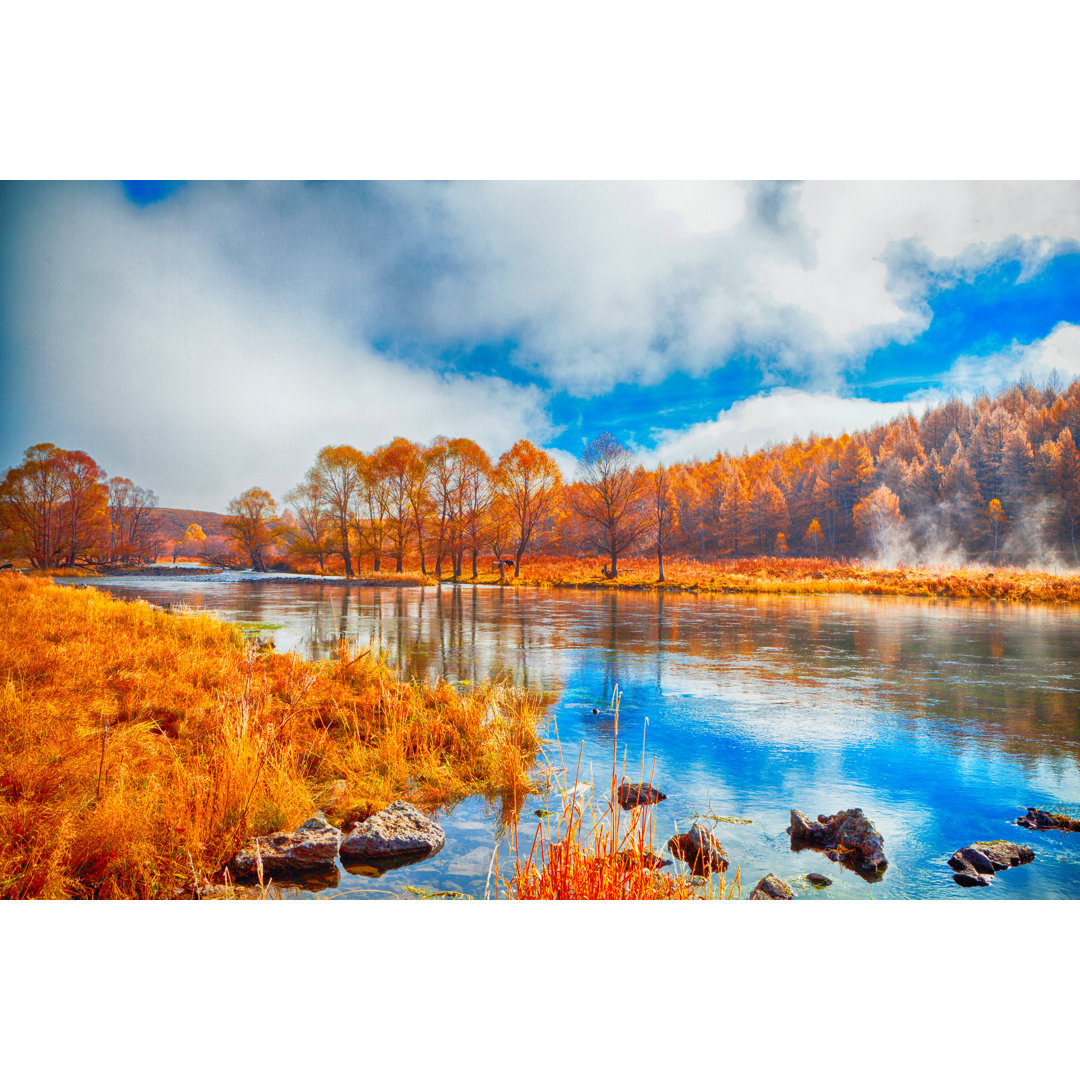 Herbstlandschaft von Fzant - Kunstdrucke auf Leinwand