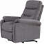 Fauteuil inclinable contemporain avec revêtement en tissu gris