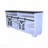 65.3" TV Stand For Tvs Up To 3" With LED Light Strips And Iron Mesh Barn Door Y Decorative Strip White Color (Top) Farmhouse-1354001868