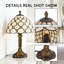 Lampe de table en verre coloré Tiffany Stlye avec 1 lumière chaude, base E26
