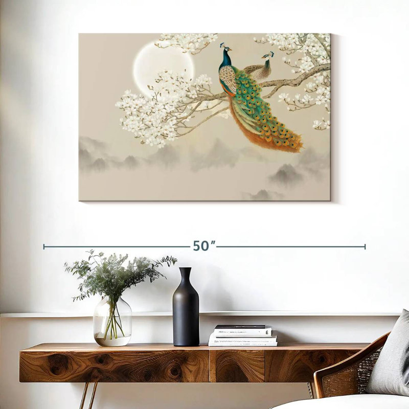 Paon japonais Brampt, H 26 po x l 39 po