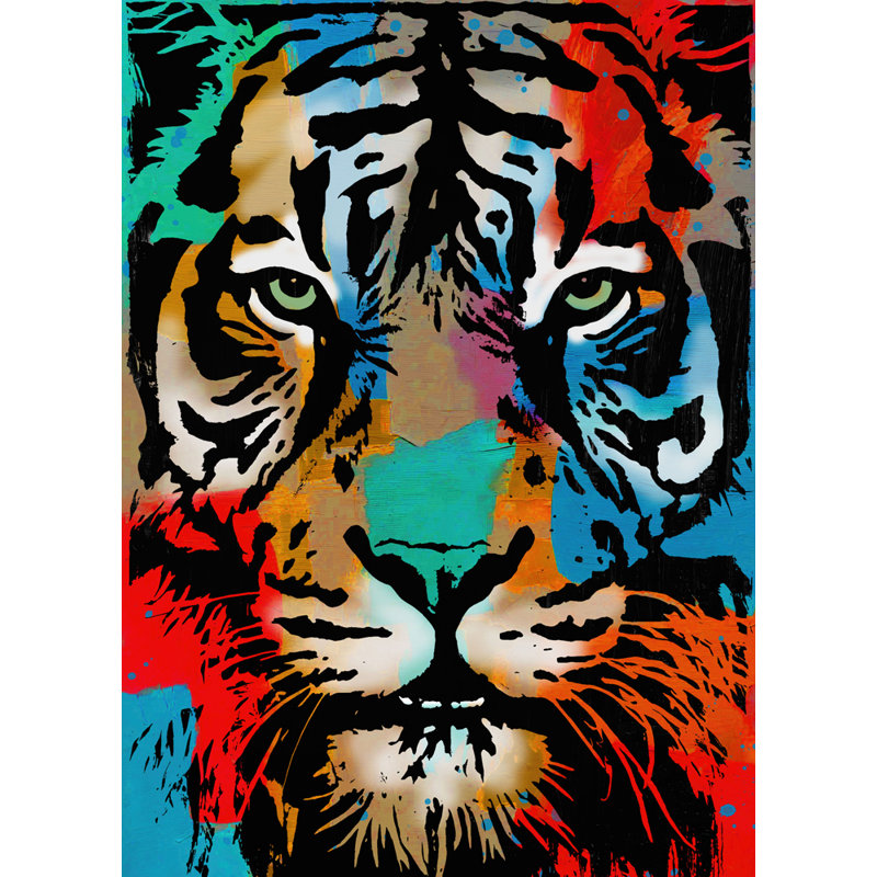 Giclée tigrée sur toile tendue avec châssis, H 32 po x l 26 po