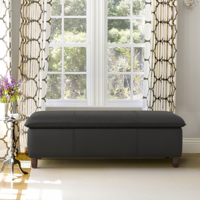 Breeanna Faux Leather Upholstered Storage Bench