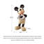 Ornement de sol contemporain en résine Mickey