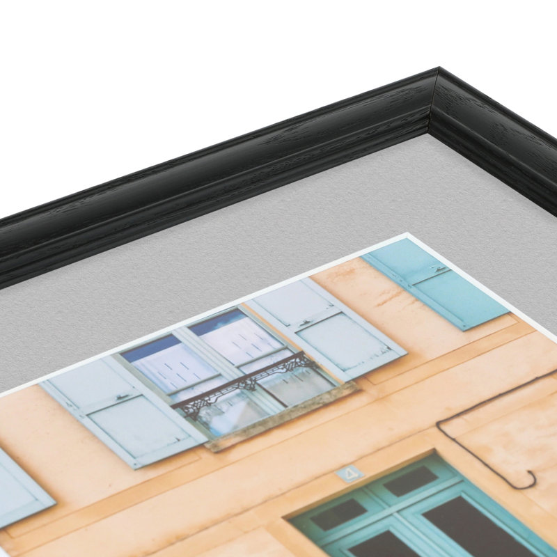 White Single Picture Frame, Gray