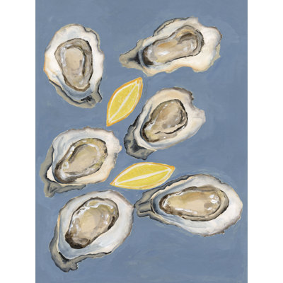 Oyster Plate I by Michael Willett - Wrapped Canvas Print