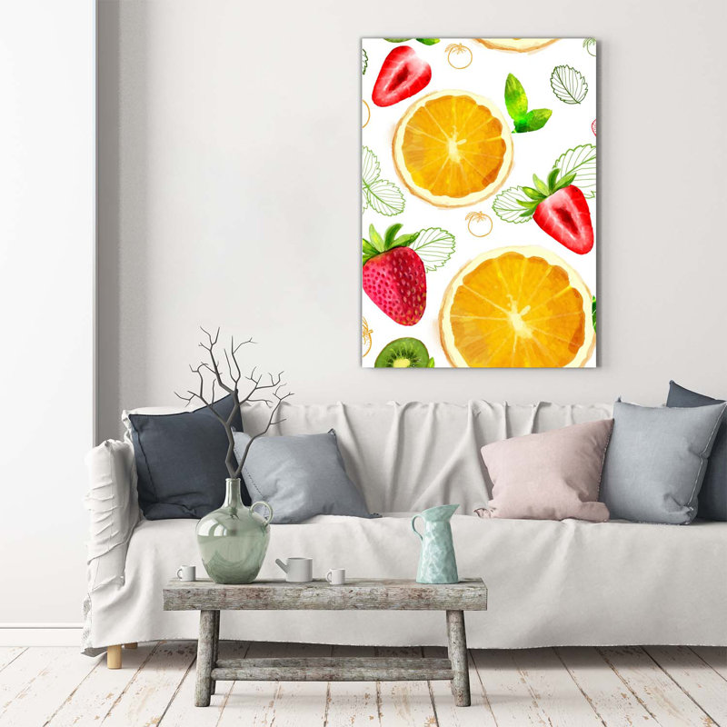 Fruits - Wrapped Canvas Print