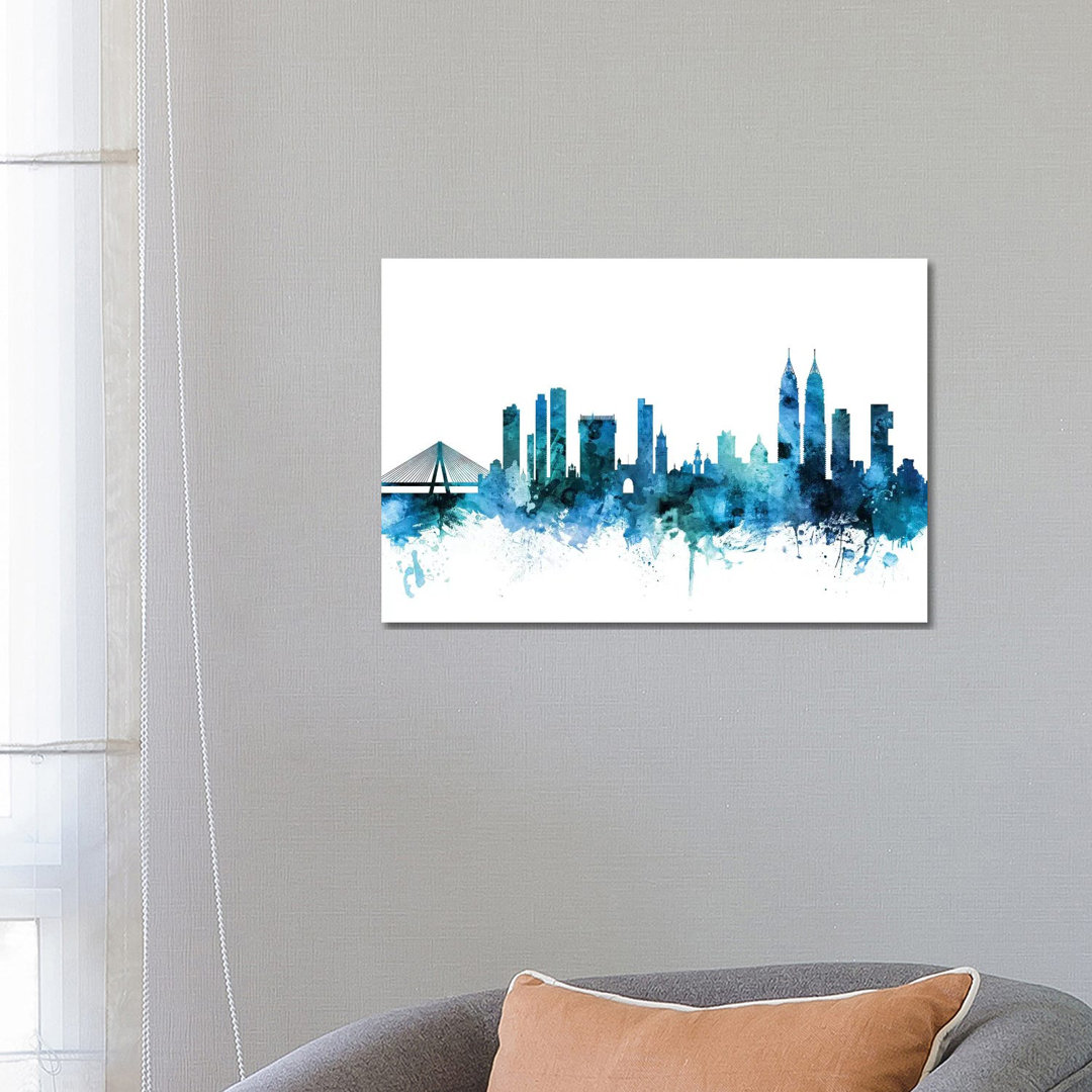 Mumbai, Skyline India by Michael Tompsett - Wrapped Canvas Gallery-Wrapped Canvas Giclée