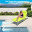 Chaise de bronzage 3 en 1 robuste avec trou pour le visage Chaise longue réglable à 5 positions pour l'extérieur