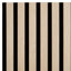 Nivaldo 60cm x 120cm Wall Paneling in Matte Black/ Brown (4-pack)-1648182318-1648182317