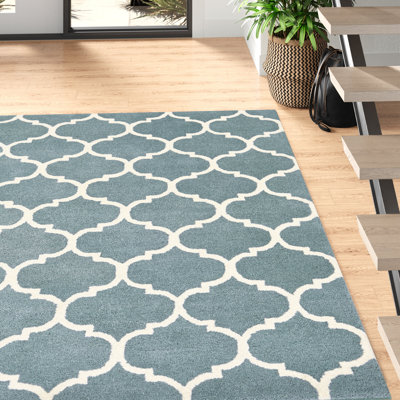 Reina Geometric Wool Hand Woven Area Rug