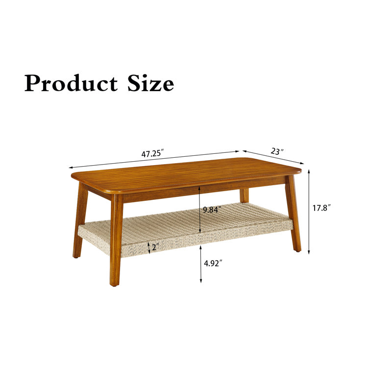Table basse tissée