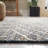 Natural Fiber Hand Loomed Jute/Cotton Southwestern Rug in Ivory/Black-166879327