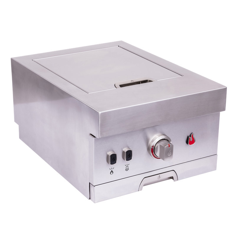 Stainless Steel Propane Gas Side Burner with Controls
