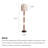 Vintage-Style Fabric, Solid Wood & Jade Floor Lamp