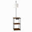 Lampe sur pied en bois naturel