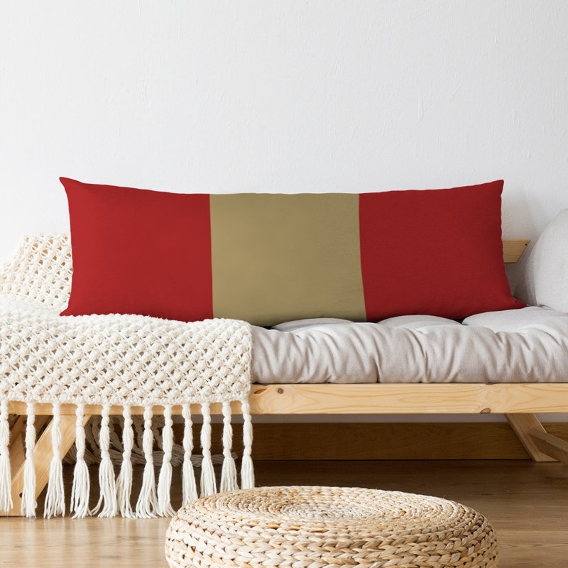 Polyester Medium Pillow, San Francisco Football, Red and Gold