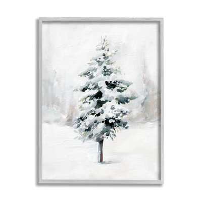 Wintery Snow Tree Scene at-159