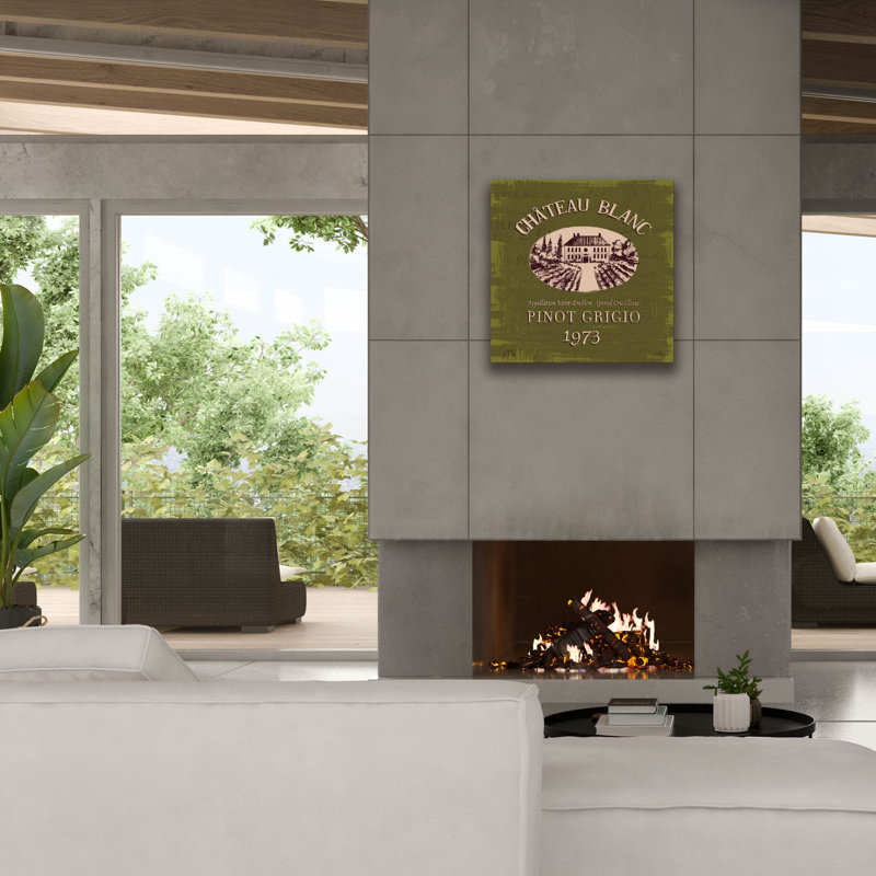 Art mural sur toile Trinx «Wine Tustation 4» par Janelle Penner, H 26 po x l 26 po x P 1,5 po