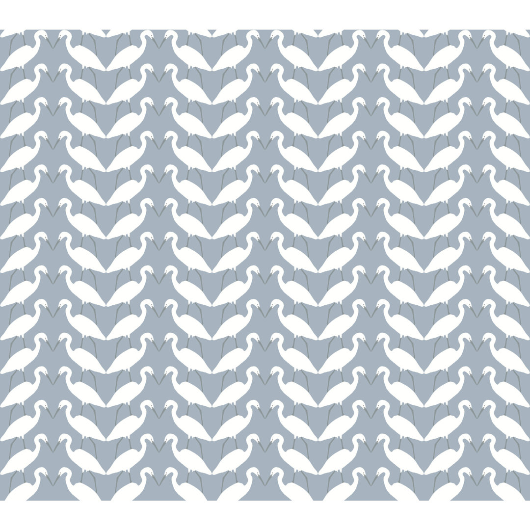 Elegant Birds Peel & Stick Abstract Roll York Wallcoverings 