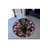 Dark Ground White Pink Flowers Patterned Woven Base Decorative Carpet-1754312919