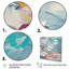 "Summer Memories" abstrait en blanc et bleu I - peinture abstraite sur toile, art mural-232239742-6346334