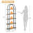 71" Bookshelf 5 Tier Bookcase Arched Display Racks Tall Bookshelf Freestanding Open Storage Shelf-1362693485