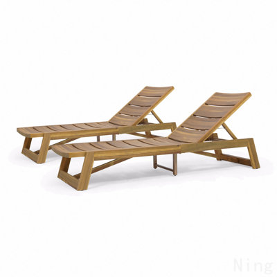 Chaise longue (ensemble de 2)