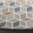 Ebony Hand Tufted Wool/Cotton Geometric Rug in Ivory/Blue-95854475
