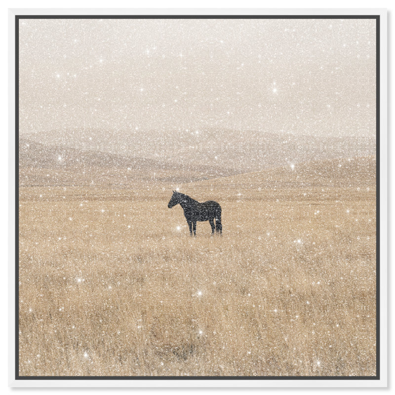 The Middle Print by Oliver Gal, 13" H x 13" W, White Floater Frame