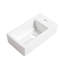 Meuble-lavabo autoportant de 18 pouces avec lavabo simple. Armoire à portes à fermeture douce. Lavabo en céramique longue durée. Caractéristique d'armoire en contreplaqué brun pour salles de bain compactes. Salle de bain