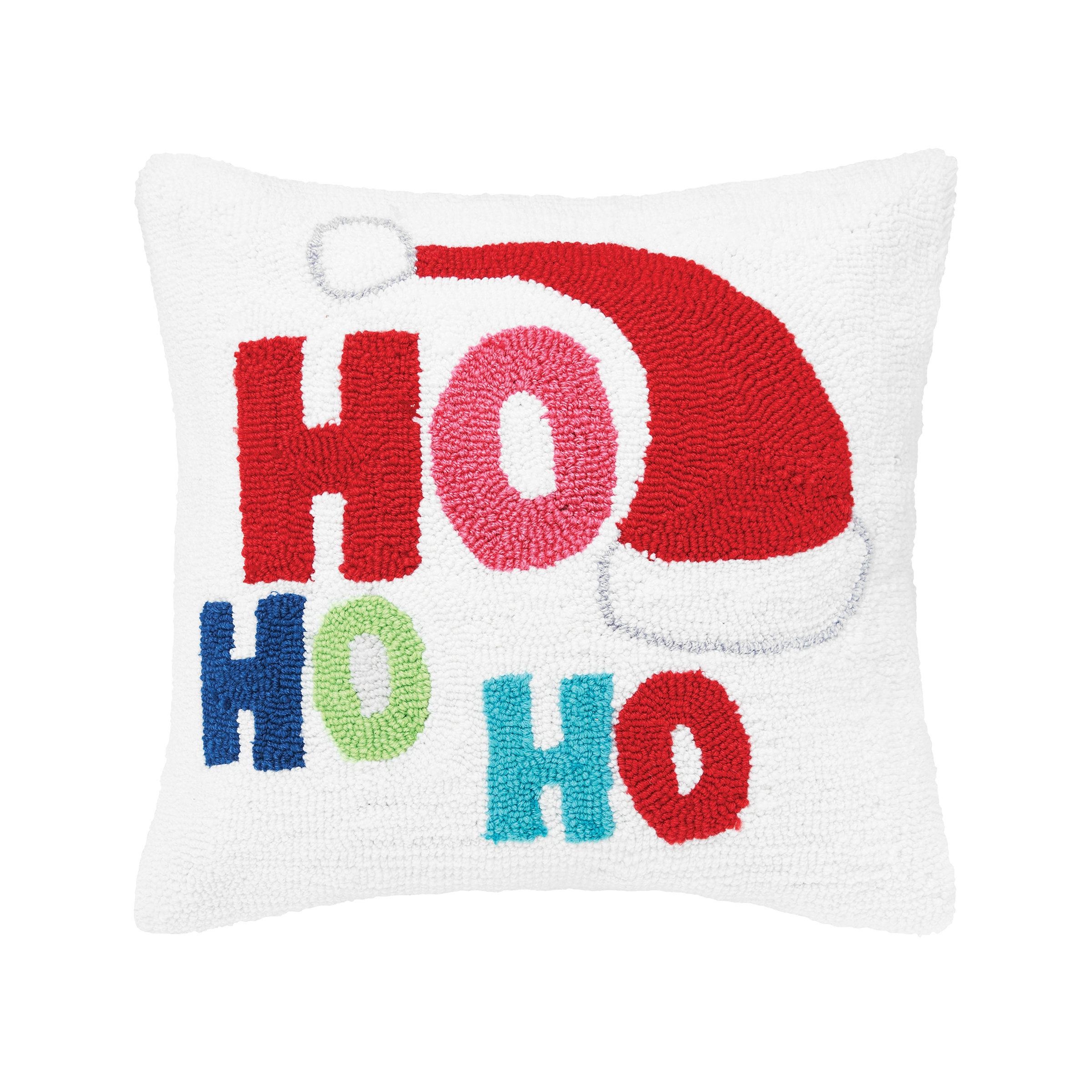 C&F Home Gilroy Hohoho Hooked Throw Pillow Wayfair
