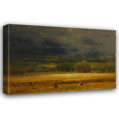 «The Wheat Field» par George Inness - Art mural sur toile tendue avec châssis