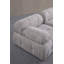 Élégant canapé d'angle, gris clair, 114,2 po x 63,0 po x 29,5 po | Structure en bois de hêtre durable et en carton, tissu 100% polyester | Support pour le dos en mousse et en silicone gris doux | Idéal pour les salons modernes et les espaces familiaux-1064470565-1064470562