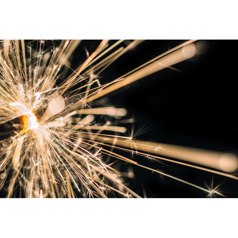 Sparkling Sparkler In Front by Ralf Geithe - Wrapped Canvas Print, 30cm H x 46cm W