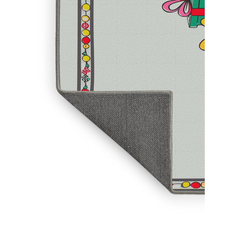 Tapis de Noël pour six fêtes Ginza, Rectangulaire 2 pi x 3 pi