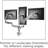 Lorell Multi-Screen Pole Mount