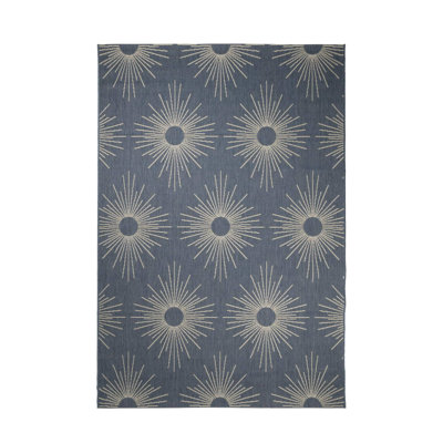 Geometric Dhurrie Indoor / Outdoor Area Rug